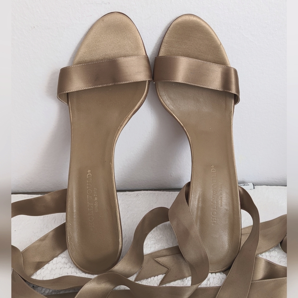 Satin Strappy Stiletto by Hollywould